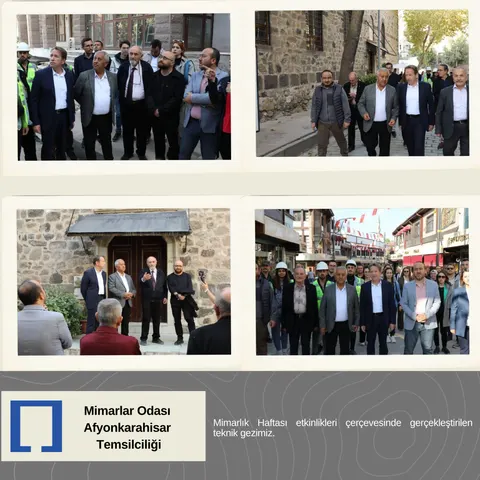 Mimarlık Haftası etkinlikleri çerçevesinde gerçekleştirilen teknik gezimiz.