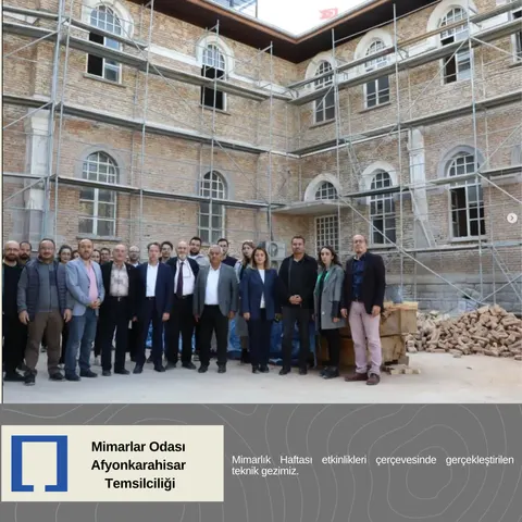 Mimarlık Haftası etkinlikleri çerçevesinde gerçekleştirilen teknik gezimiz.