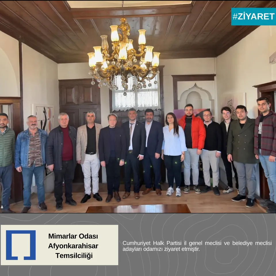 Cumhuriyet Halk Partisi il genel meclisi ve belediye meclisi adayları odamızı ziyaret etmiştir.
