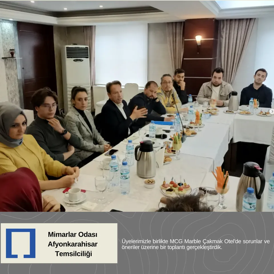 Üyelerimizle birlikte sorunlar ve öneriler üzerine bir toplantı gerçekleştirdik.