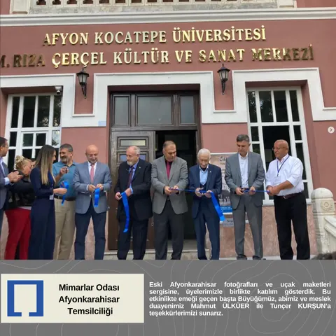 Eski Afyonkarahisar fotoğrafları ve uçak maketleri sergisine, üyelerimizle birlikte katılım gösterdik.