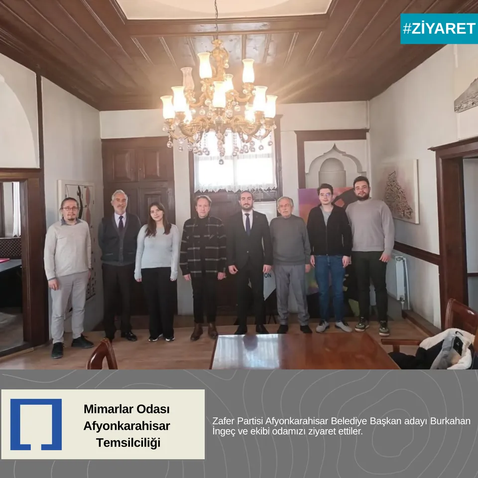Zafer Partisi Afyonkarahisar Belediye Başkan adayı Burkahan İngeç ve ekibi odamızı ziyaret ettiler.
