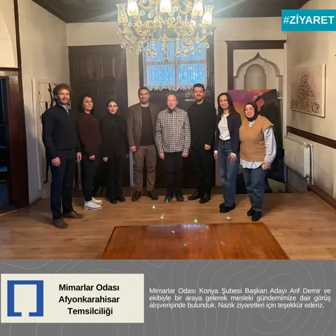 Mimarlar Odası Konya Şubesi Başkan Adayı Arif Demir ve Ekibi