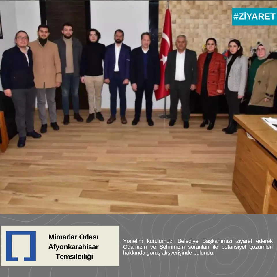 Afyonkarahisar Belediye Başkanı Mehmet Zeybek'e Ziyaret