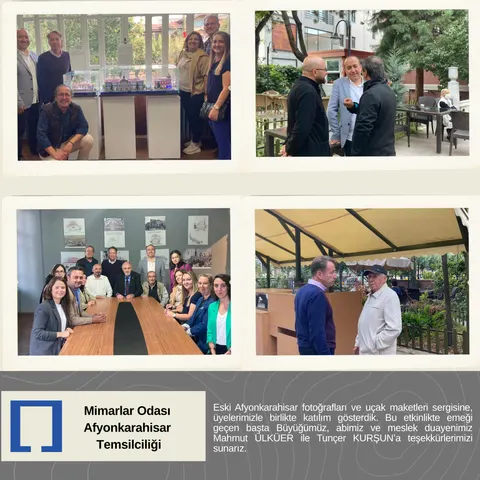 Eski Afyonkarahisar fotoğrafları ve uçak maketleri sergisine, üyelerimizle birlikte katılım gösterdik.
